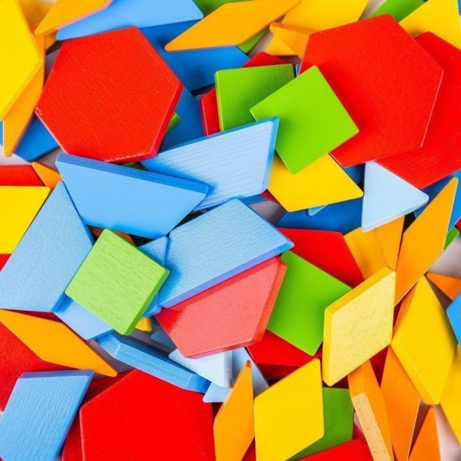 Bigjigs Toys Drewniana kolorowa mozaika