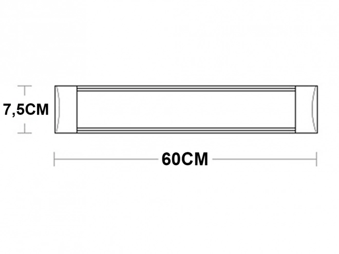 Powierzchniowa lampa LED 60 cm 18W