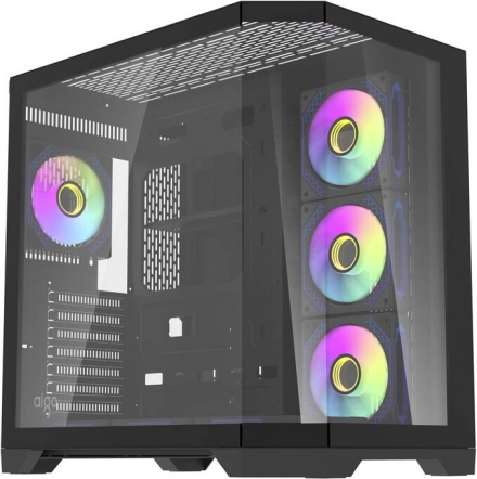 Obudowa komputerowa Darkflash FT418 Pro z 7 wentylatorami ARGB (czarna)