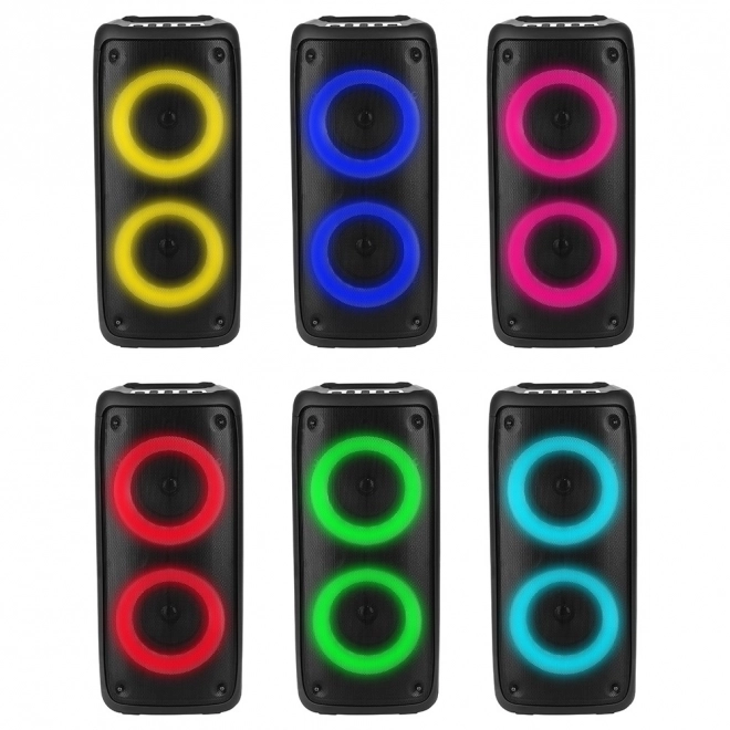 FUNBOX Głośnik BT MT3181 Bluetooth 5.0/TWS/MP3/MicroSD/USB/AUX/EQ/Jack 6.3/RGB/USB-C/RMS 40W/PMPO 1000W