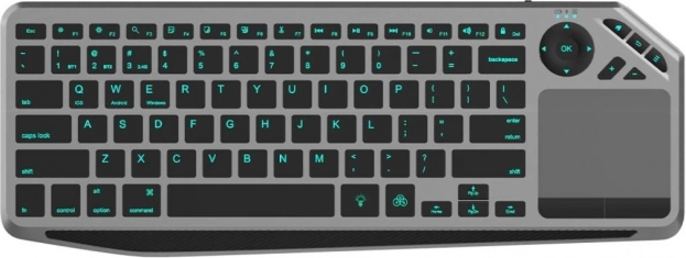 Bezprzewodowa klawiatura z touchpadem i podświetleniem LED
