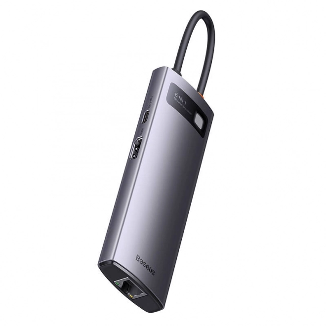 Baseus StarJoy 6v1 USB-C hub z wieloma złączami