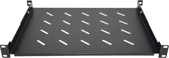 Stała półka do szafy rack 19" 1U, głębokość 350 mm, czarna