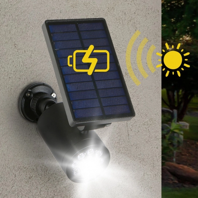 Solarny manekin kamery z migoczącą diodą i czujnikiem ruchu