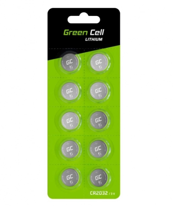Baterie guzikowe Green Cell 10x CR2032 3V