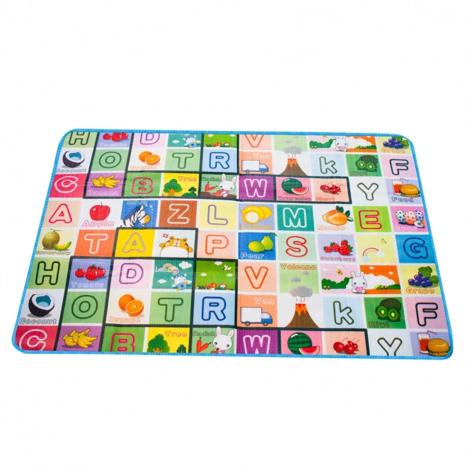 Edukacyjna dwustronna piankowa mata do zabawy 180x120 cm