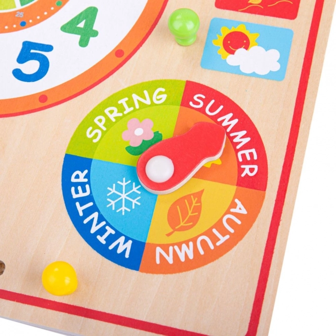 Bigjigs Toys Kalendarz z zegarem