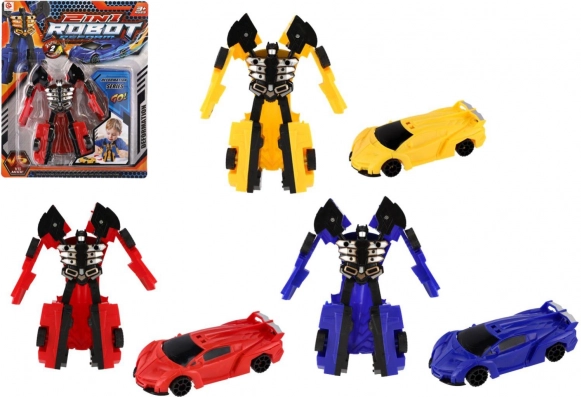 Robot Transformer/auto plastik 14 cm w trzech kolorach