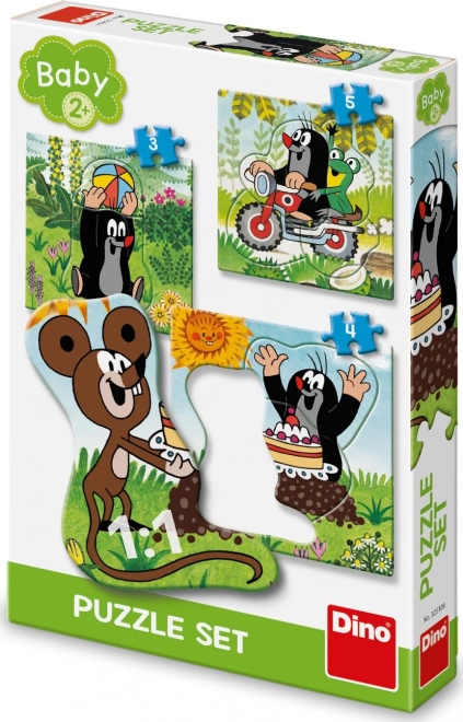 Krecik na łące 3-5 puzzle dla dzieci