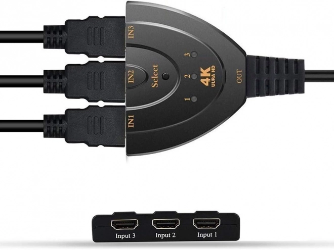 Przełącznik Hdmi 3-portowy 4k