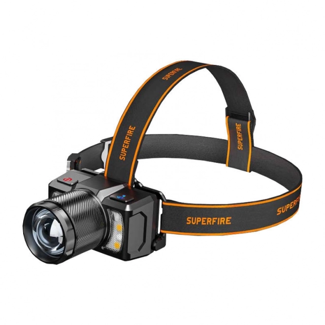 Latarka czołowa Superfire 700 lm z USB-C