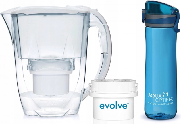 Dzbanek filtrujący AQUA OPTIMA Oria 2,8 l + filtr na 60 dni + butelka 600 ml