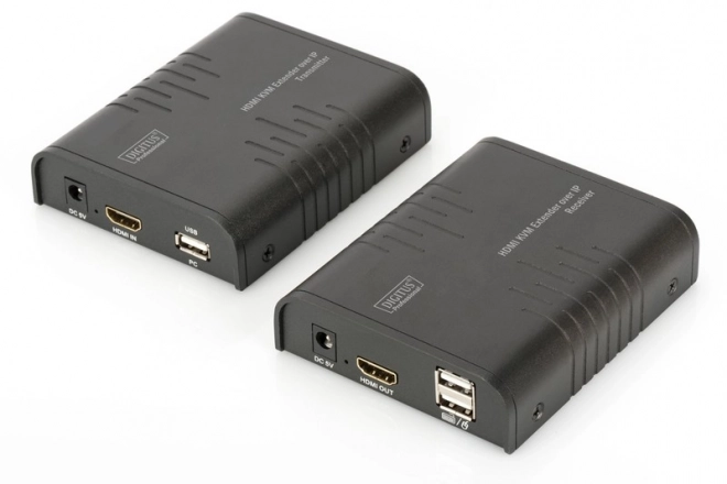 Przedłużacz KVM (HDMI+USB) do 120m przez Cat.5e UTP lub IP, 1080p FHD 60Hz, audio