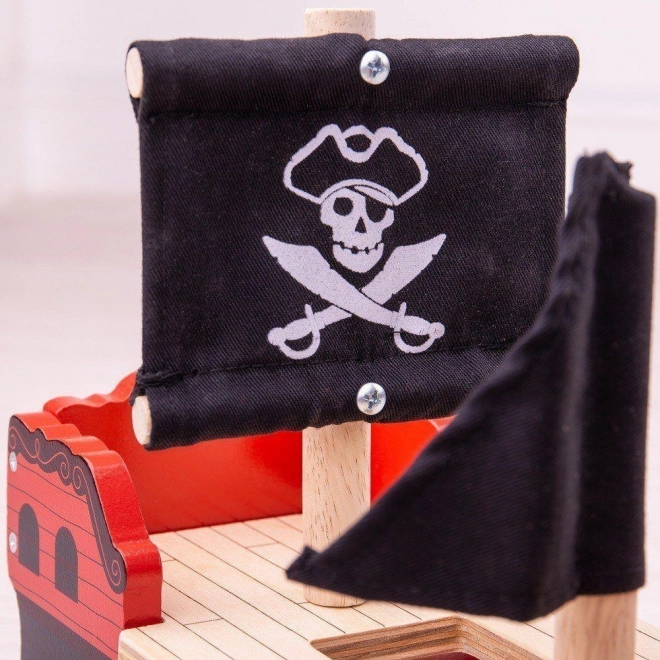 Piracka galera Bigjigs Rail