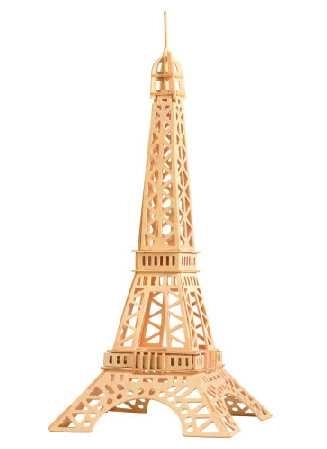 Drewniane 3D puzzle Wieża Eiffla