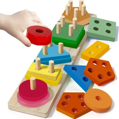 Kruzzel drewniany sorter puzzle 22492