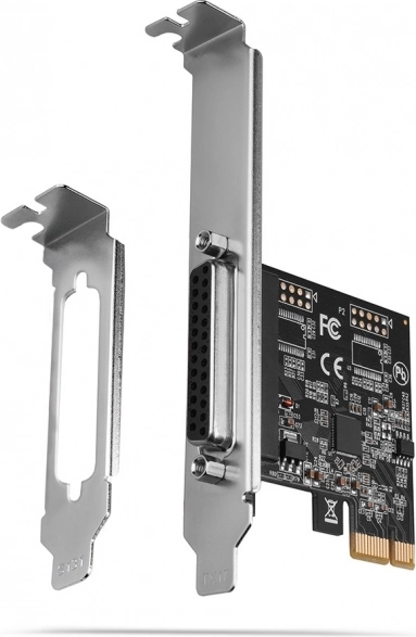 Kontroler PCIe z 1 portem równoległym LPT (DB25) z niskim i standardowym profilem