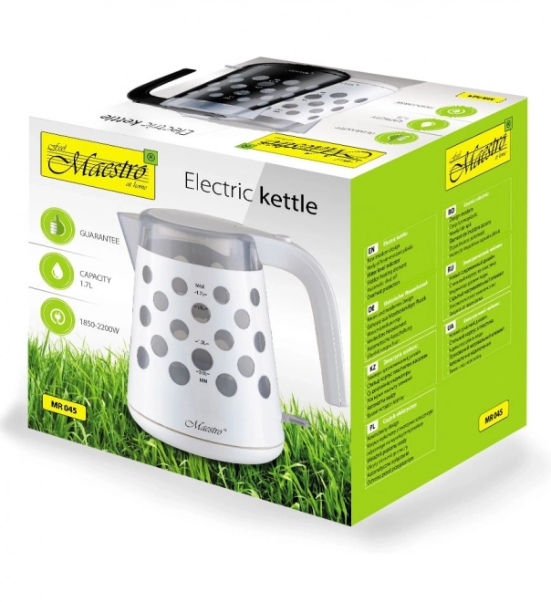 Czajnik elektryczny 1,7l 2200W "DROPS" MR-045-WHITE