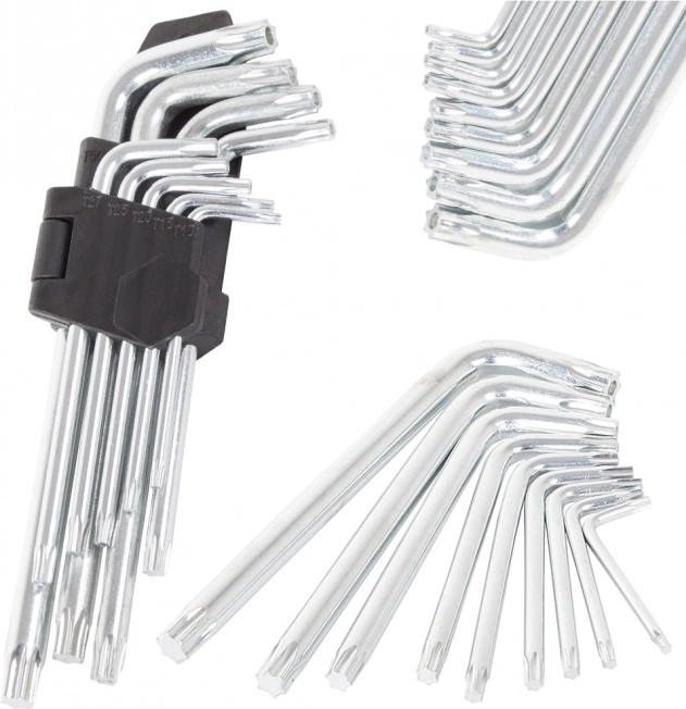 Zestaw kluczy imbusowych 9 szt. Torx