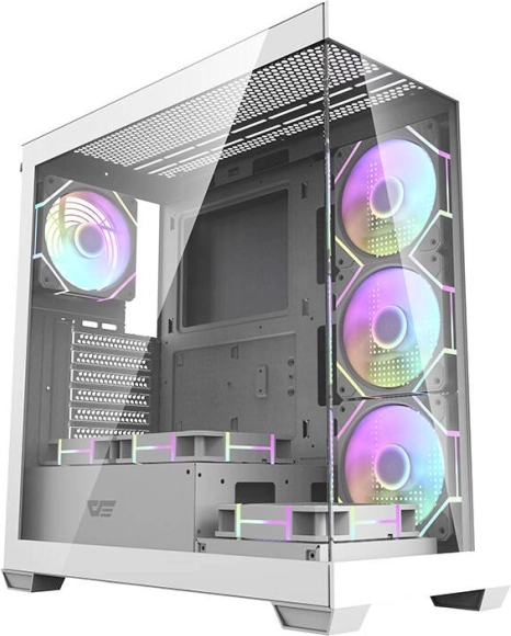 obudowa komputerowa darkflash ds900 biała z 7 wentylatorami argb