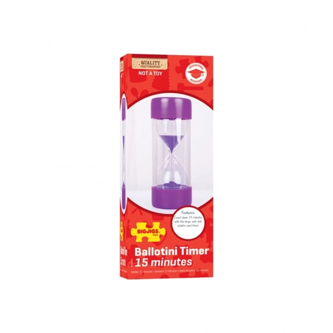 Bigjigs Toys Duża klepsydra 15 minut