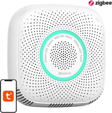 Heiman Tuya Wi‑Fi detektor wycieku gazu ziemnego