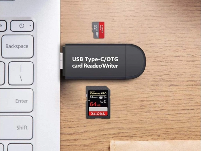 Uniwersalny czytnik kart USB-C i Micro USB