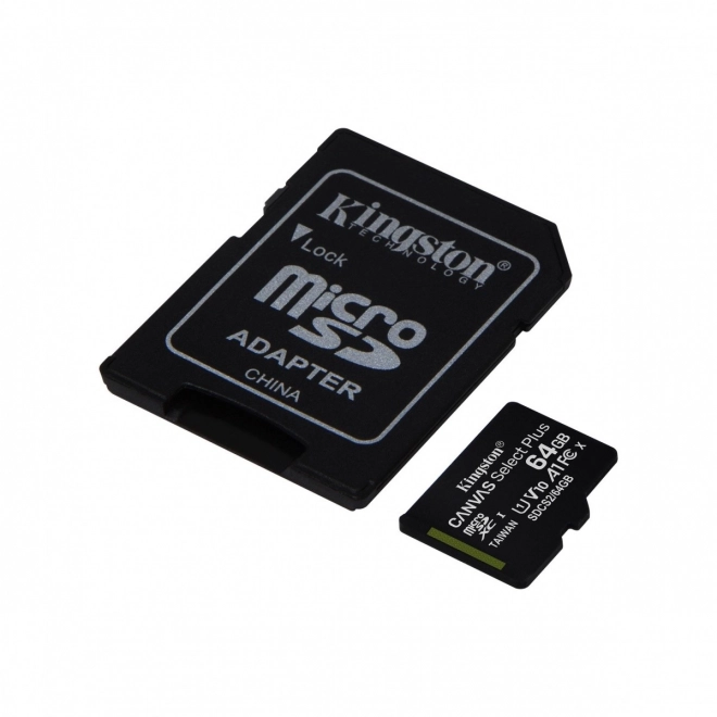 Karta pamięci MicroSD 64GB Canvas Select Plus 100MB/s adapter