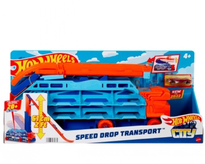 Hot Wheels Ciężarówka z wysokim torem HDY92