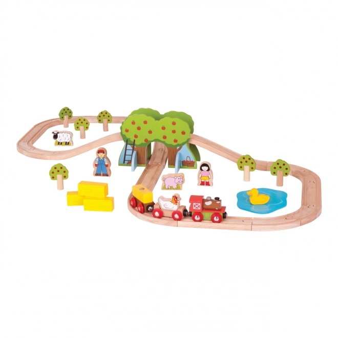 Bigjigs Rail Drewniana kolejka farma