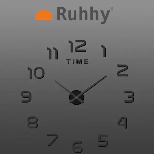 Zegar ścienny DIY Ruhhy