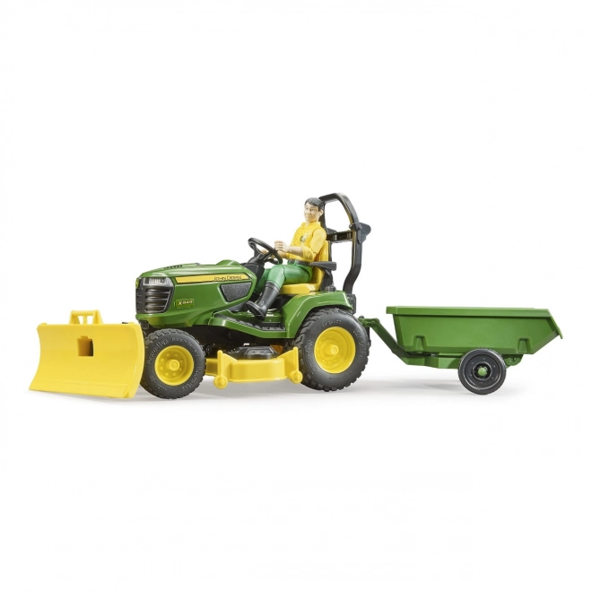 Bruder Traktor Ogrodowy John Deere X949 z Ogrodnikiem