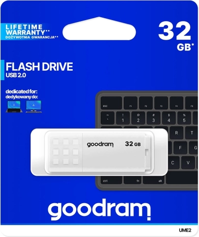Pamięć USB GOODRAM UME2 32 GB USB 2.0 biała