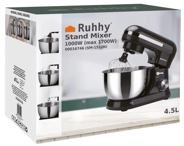 Ruhhy 16746 Robot kuchenny 4,5L + 24 dysz do dekoracji 1700W