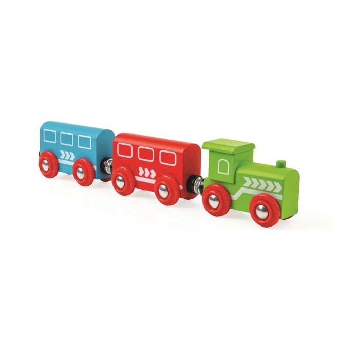 Bigjigs Rail Drewniana kolejka z wiejską drogą 80 części