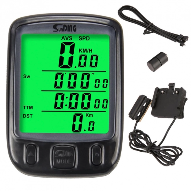 Wodoodporny licznik rowerowy z wyświetlaczem LCD