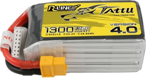 Tattu R-Line akumulator LiPo 1300mAh 130C 22,2V 6S1P XT60