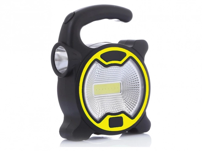 Mocna lampa warsztatowa LED COB z uchwytem i bateriami