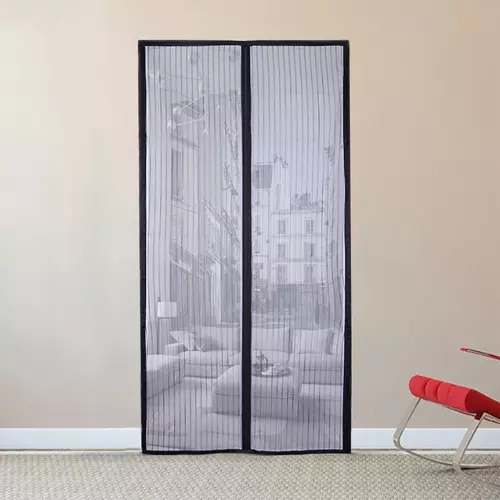 Samozamykająca moskitiera na drzwi - 100 x 210 cm