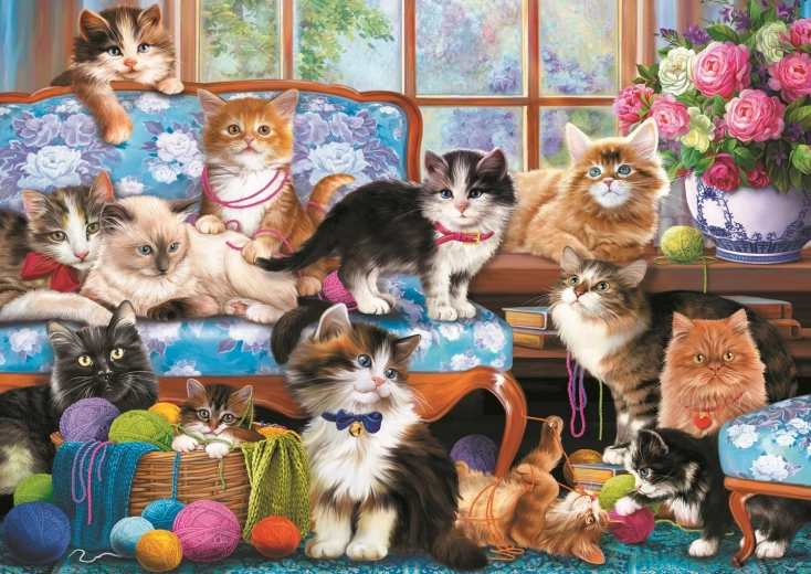 Puzzle TREFL kocia rodzina 500 elementów