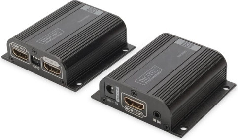 Przedłużacz HDMI po kablu sieciowym do 50 m, 1080p 60 Hz, EDID, HDMI Loop Out, IR, PoC