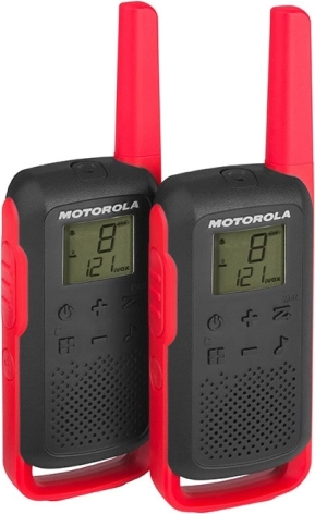 Motorola Talkabout T62 PMR446 krótkofalówki, czerwono-czarne