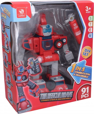Śrubowany autorobot z efektami The Rescue Brave 32 cm