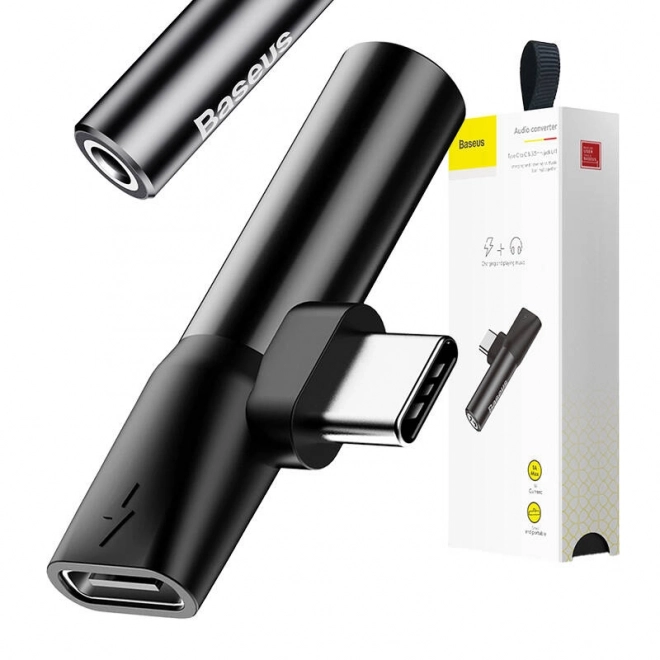 Adapter audio USB-C na mini jack 3,5 mm USB-C (czarny)
