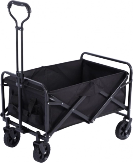 Teleskopowa rączka i 4 stabilne koła