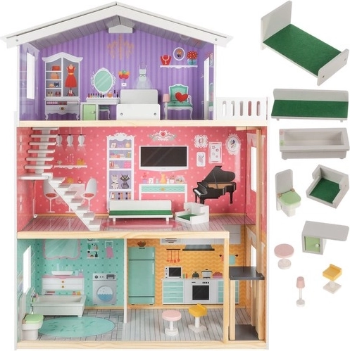 Domek dla lalek Kruzzel Duży domek dla lalek 114 cm 114 cm