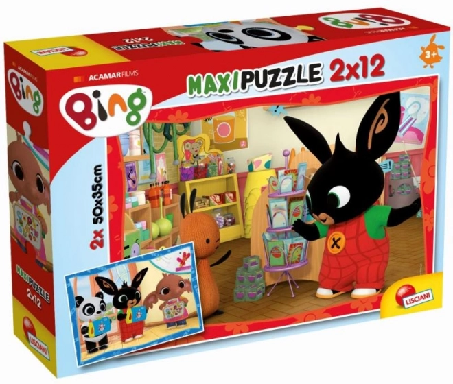 Puzzle z Bingiem - 2x12 elementów: W szkole