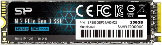 Dysk SSD Silicon Power P34A60 256GB M.2 PCIe NVMe