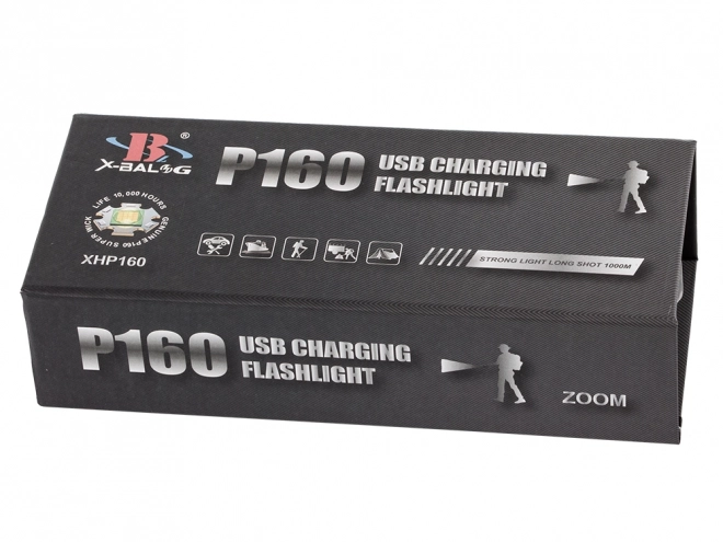Wojskowa latarka taktyczna Bailong z LED CREE XHP160