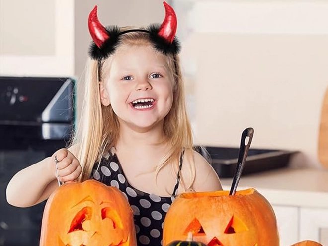 Opaska z rogami diabła na Halloween